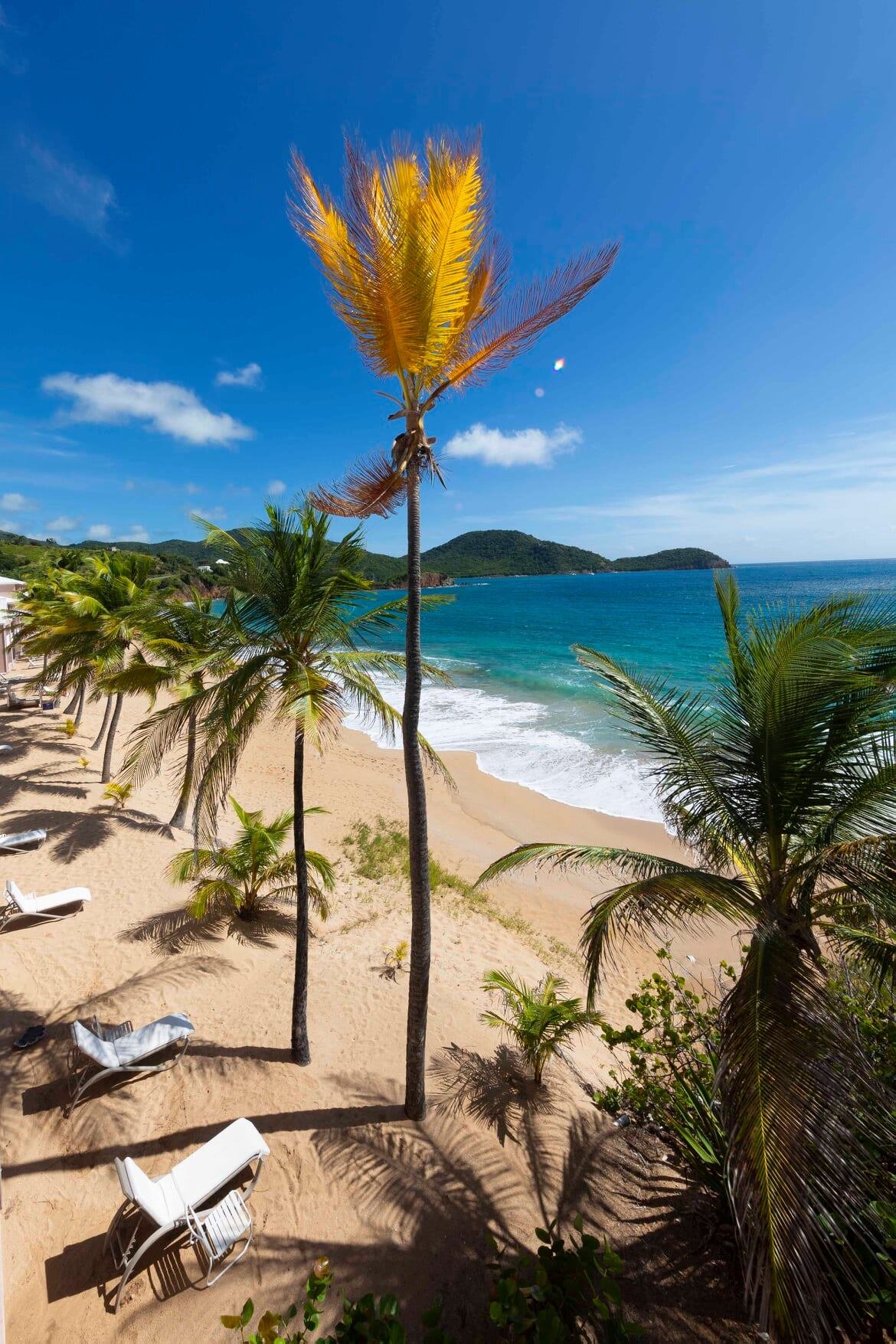 All suites have this view at Curtain Bluff