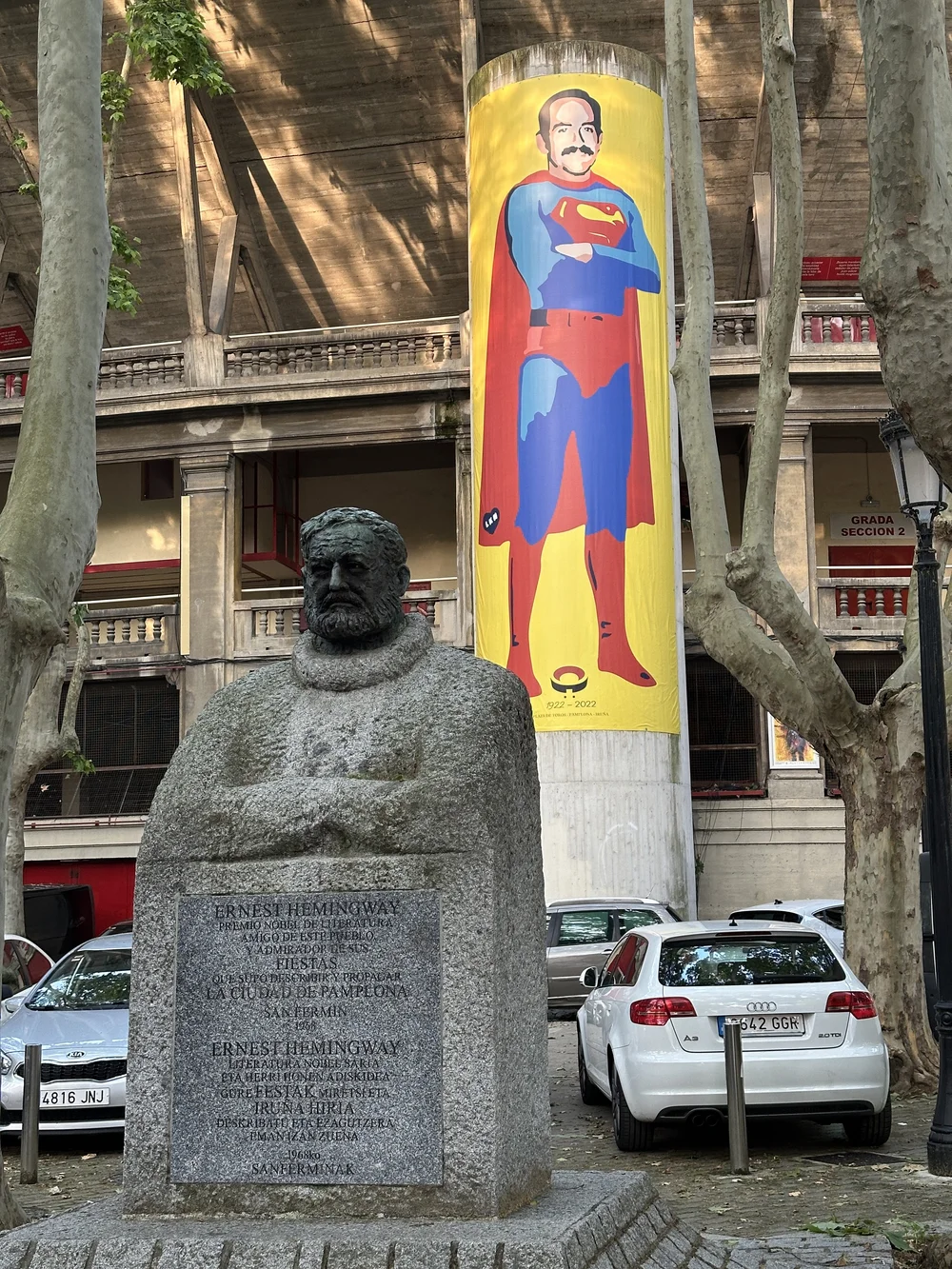 Ernest_Hemingway_Pamplona_Spain_Travels_with_Tesa.JPG