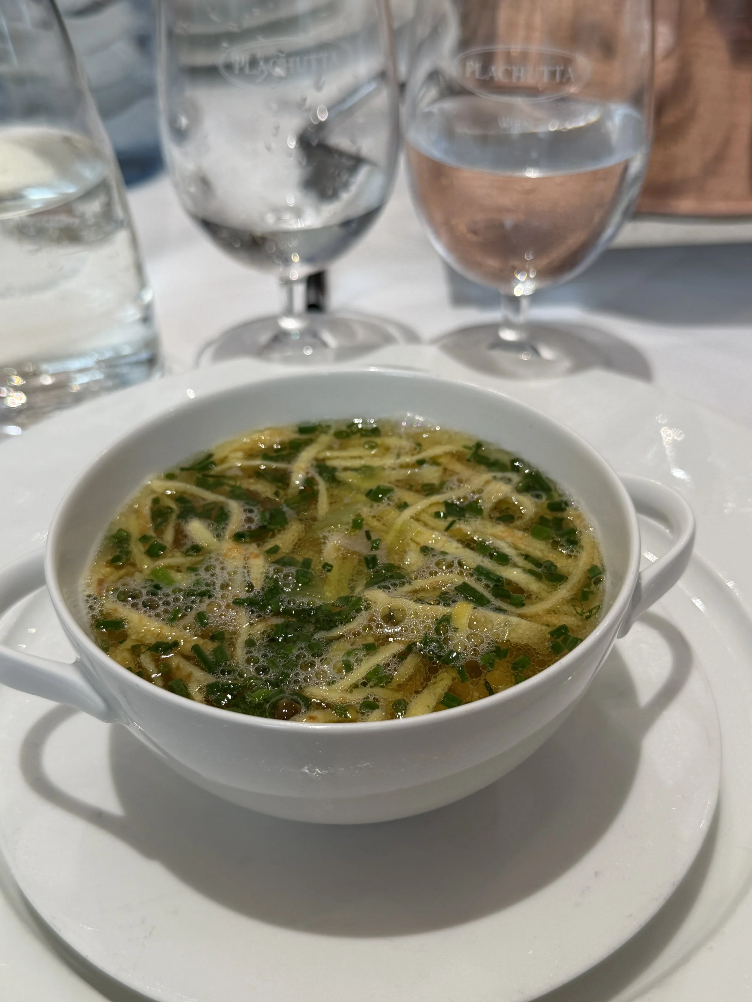 Tafelspitz broth with pancake strips