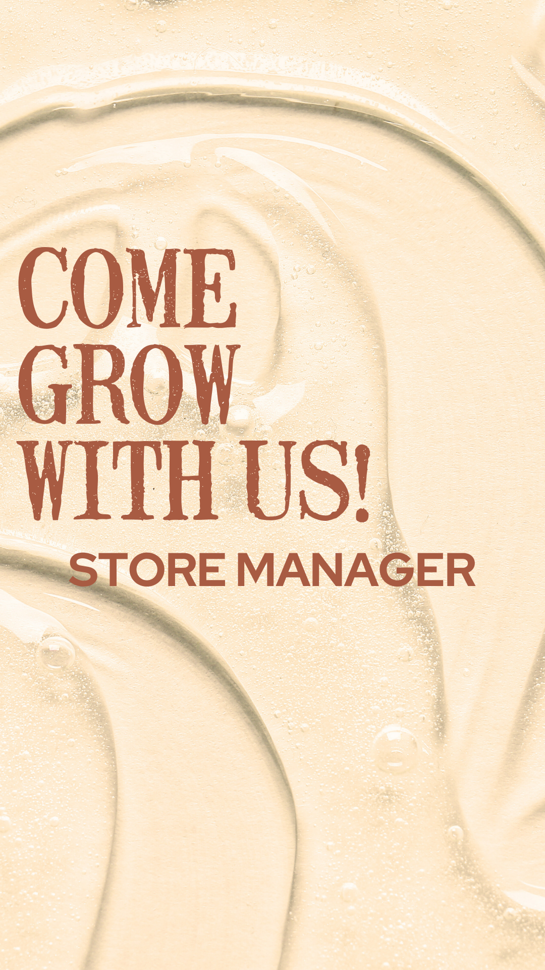 Come Grow With Us - Store Manager Opportunity