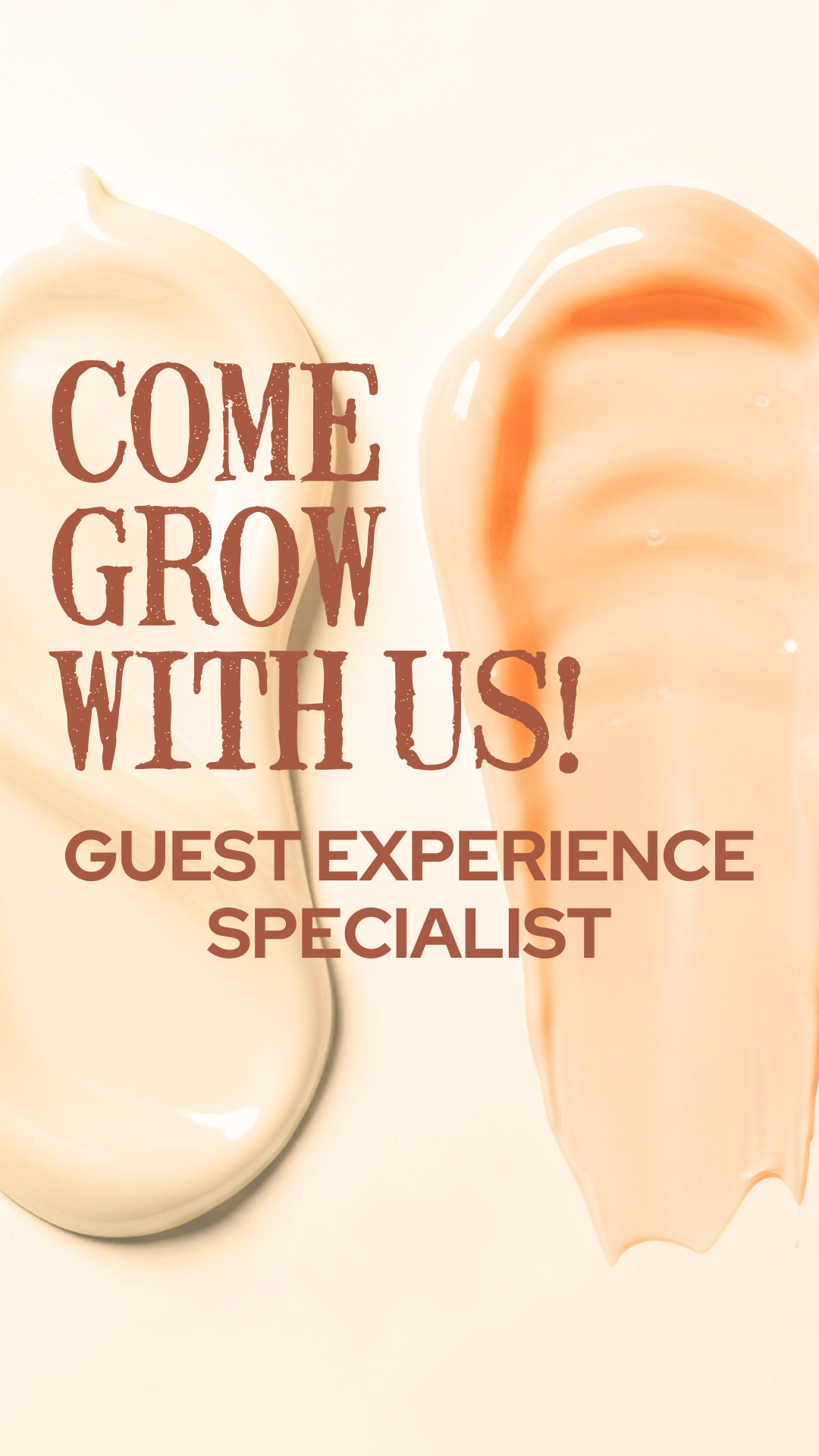 Come Grow With Us - Guest Experience Specialist Opportunity