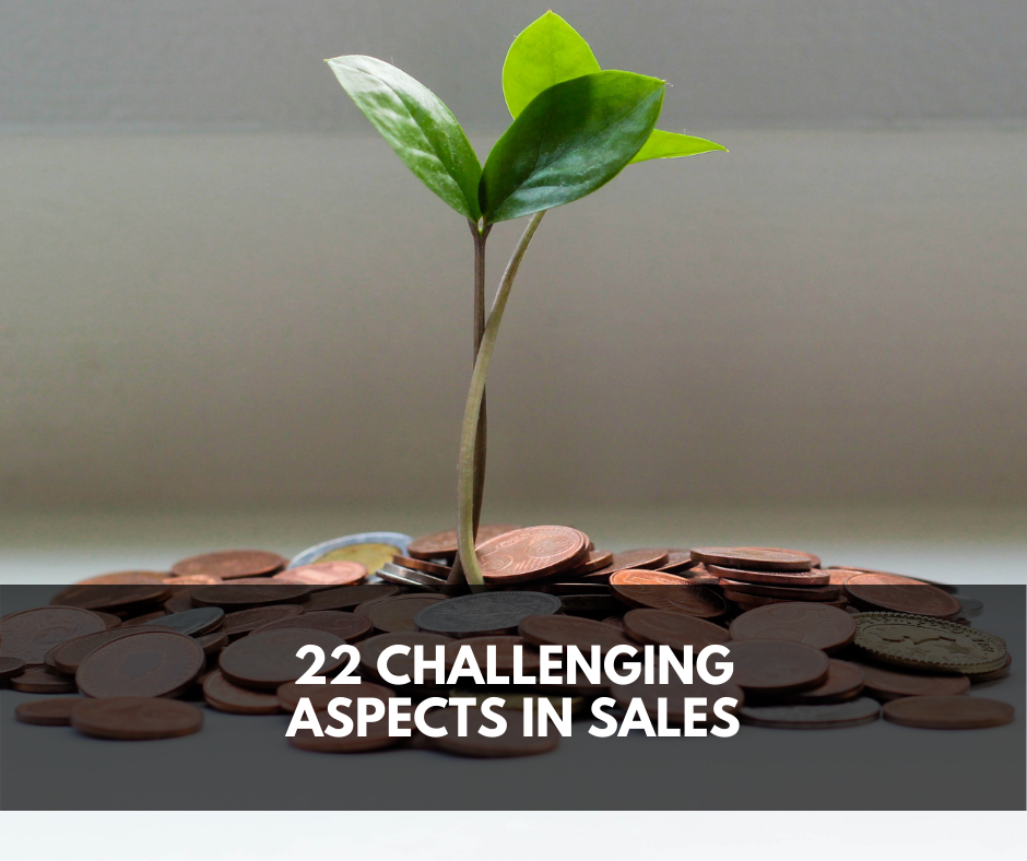 22 Challenging Aspects in Sales