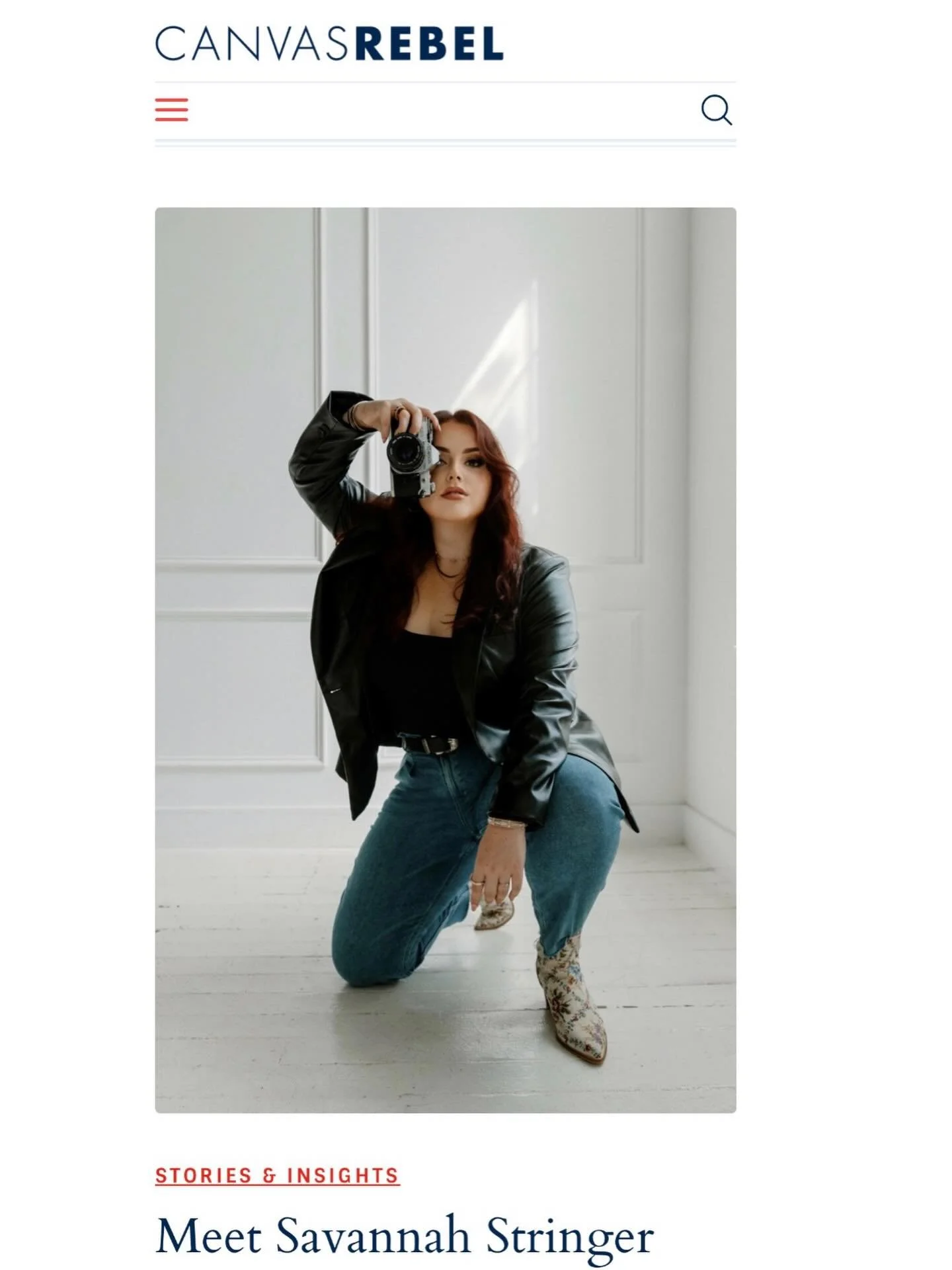 Proud to be featured 🖤 Huge thank you to @canvasrebel for the opportunity to share more about my journey as the owner of Capturing Splendor and my path as a creative in the photography industry. It was so special to reflect on where my love for capt