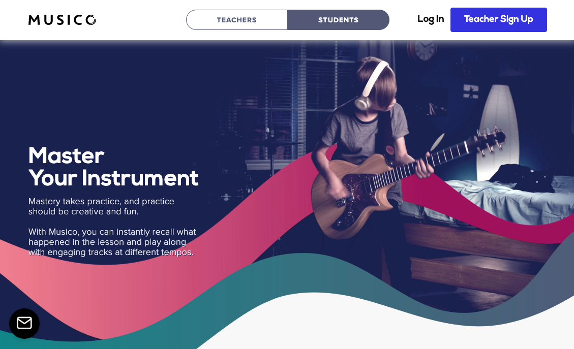 Student landing page