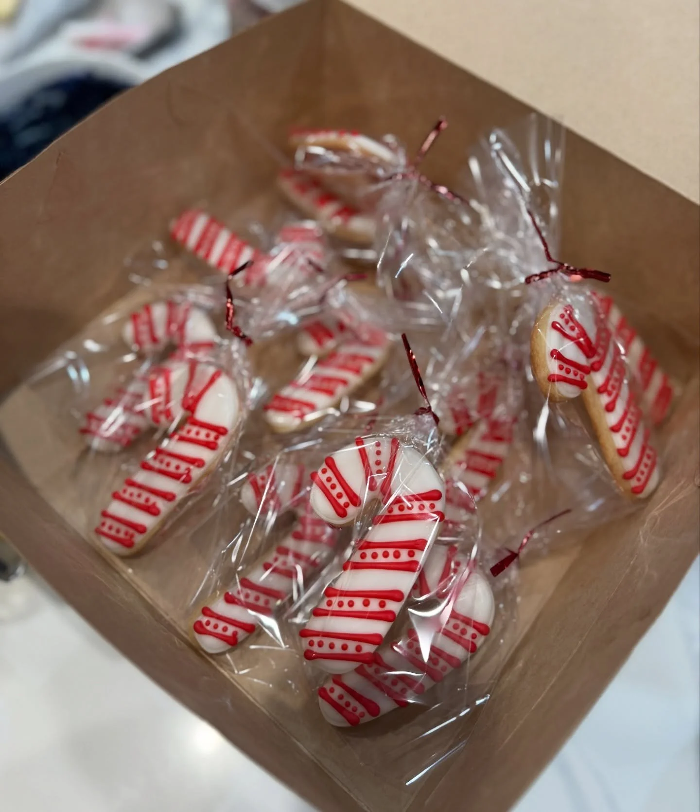 3 more days! 🎅 
.
.
.
.
.
#candycanes #sugarcookies #sugarcookiesofinstagram #sugarcookie #candycane