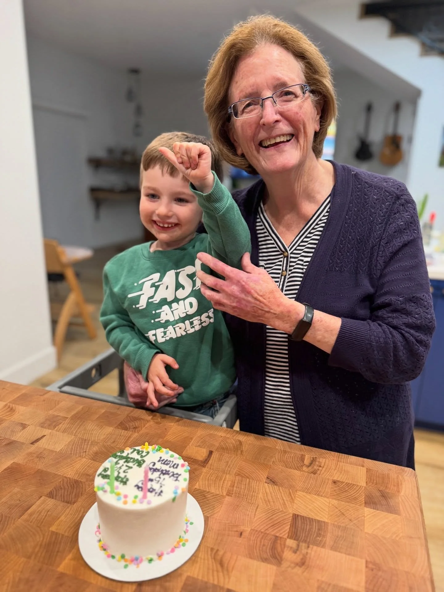 Happy 75th Birthday to my mom and half birthday to Cal! 
.
.
.
.
.
#birthday #halfbirthday #cake #cakes #buttercream