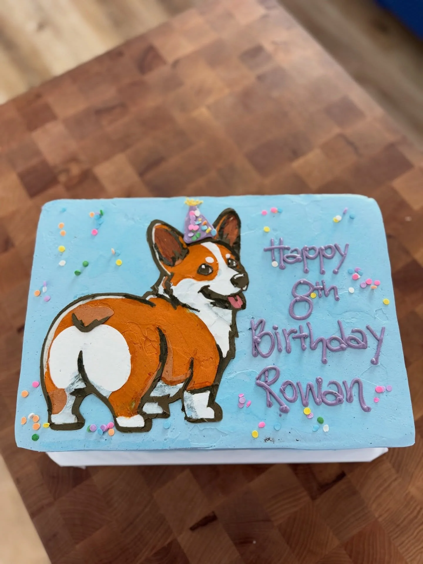 Rowan&rsquo;s Puppy Party 
.
.
.
.
.
#corgi #corgisinfood #cake #buttercream #happybirthday