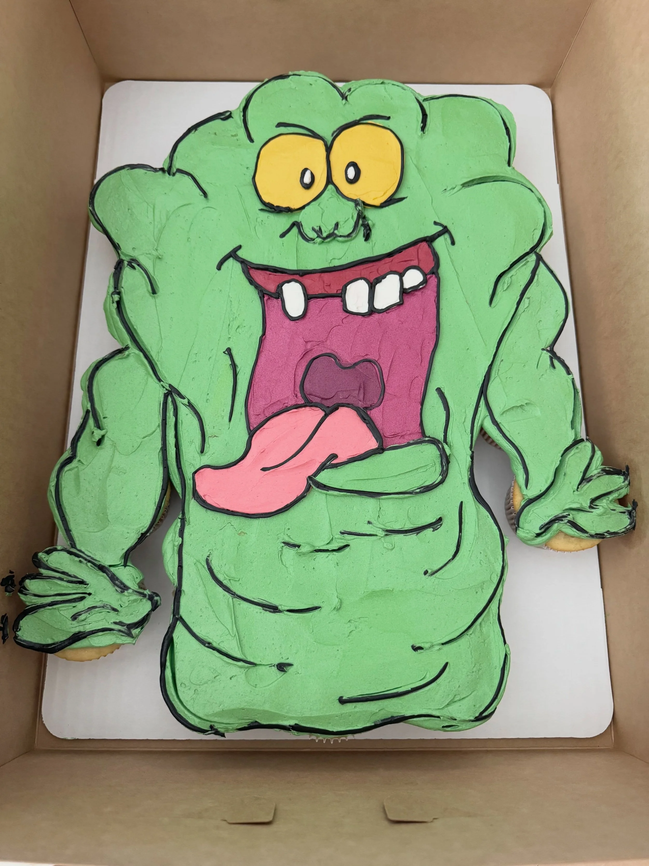 Slimer
.
.
.
.
.
#ghostbusters #slimer #cupcakes #pullapartcupcakes #buttercream