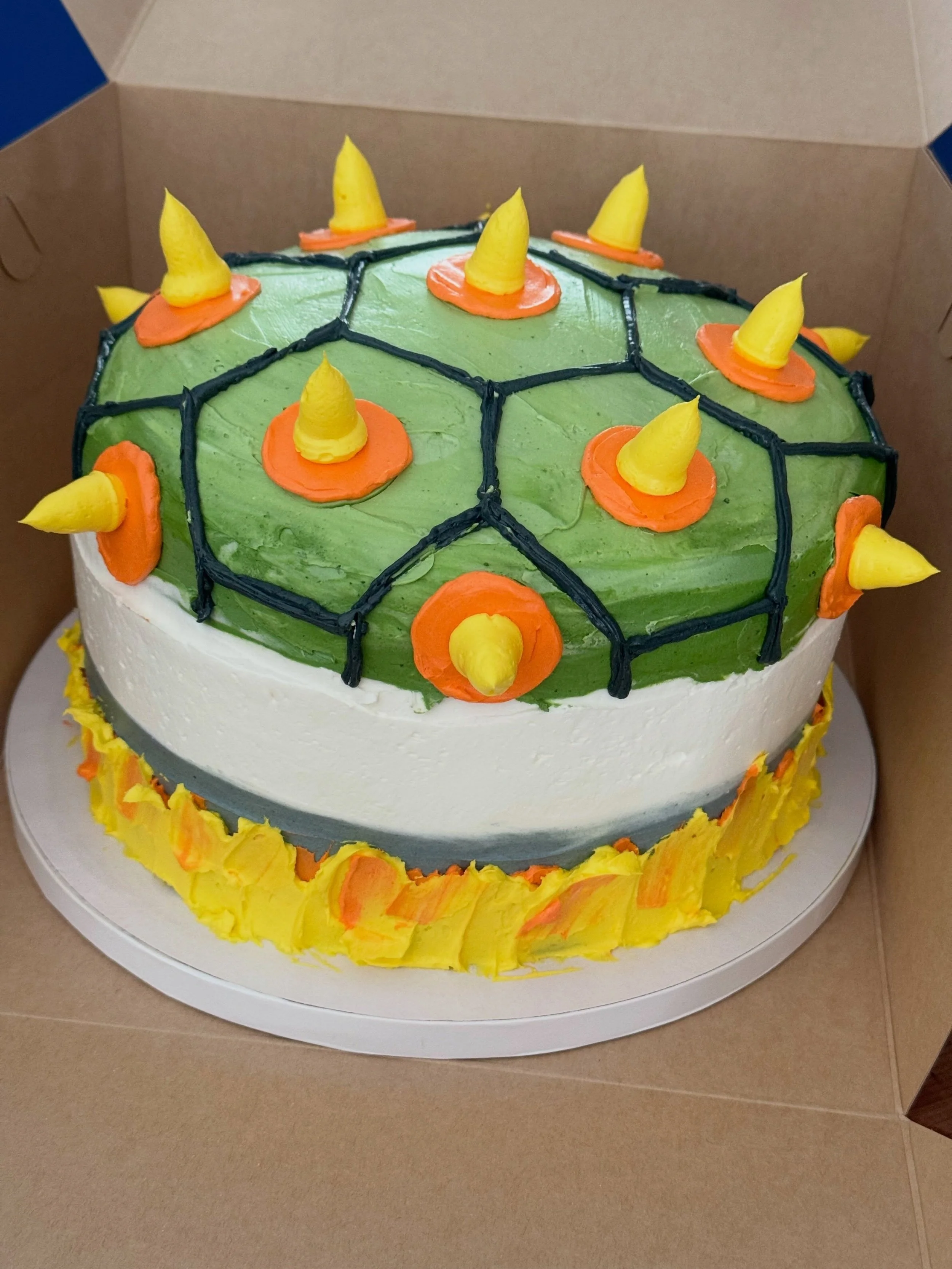 Bowser 
.
.
.
.
.
#bowser #supermario #cake #buttercream #birthday
