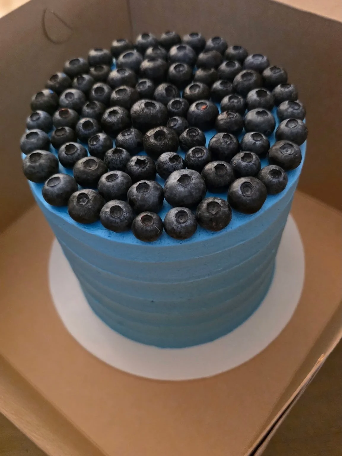 Blue Blueberry Cake 💙🫐
.
.
.
.
.
#blueberry #blue #cake #glutenfree #buttercream