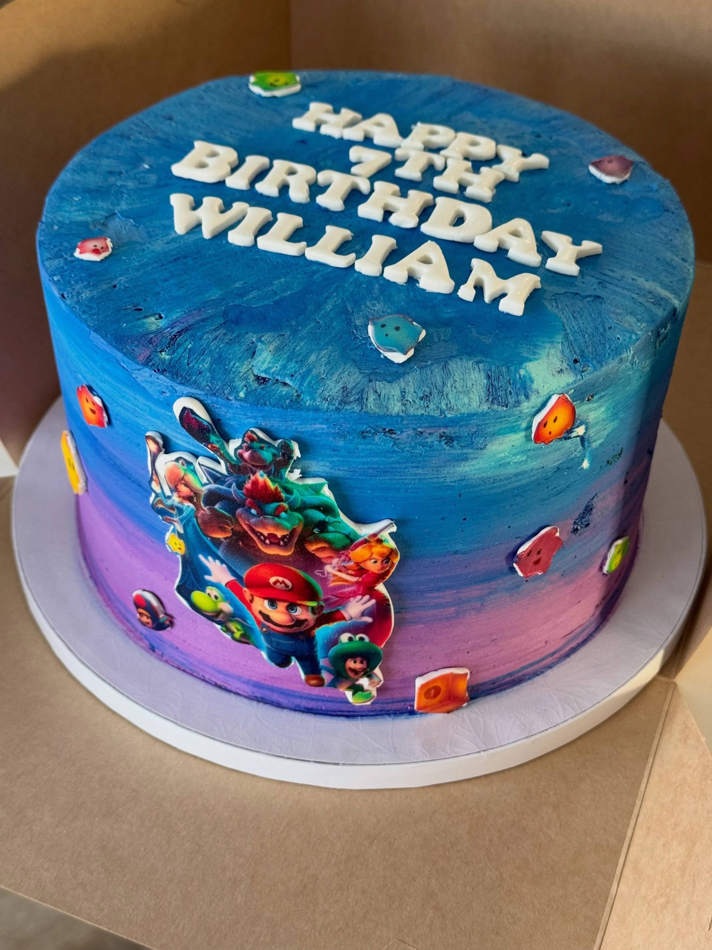 William&rsquo;s Super Mario Galaxy Birthday Cake
.
.
.
.
.
#supermariogalaxy #7 #cake #happybirthday #buttercream