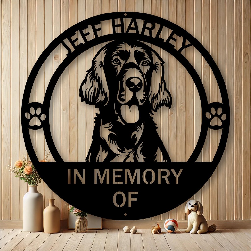 Personalized Irish Setter Metal Sign | Custom Dog Breed Gifts