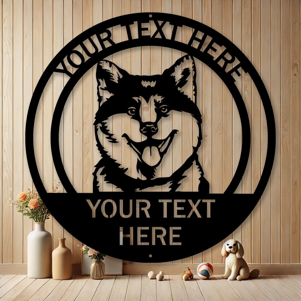Personalized Akita Inu Metal Sign | Custom Dog Breed Gifts