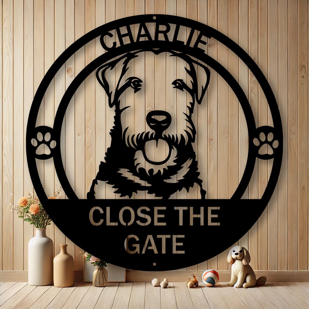 Personalized Welsh Terrier Metal Sign | Custom Dog Breed Gifts