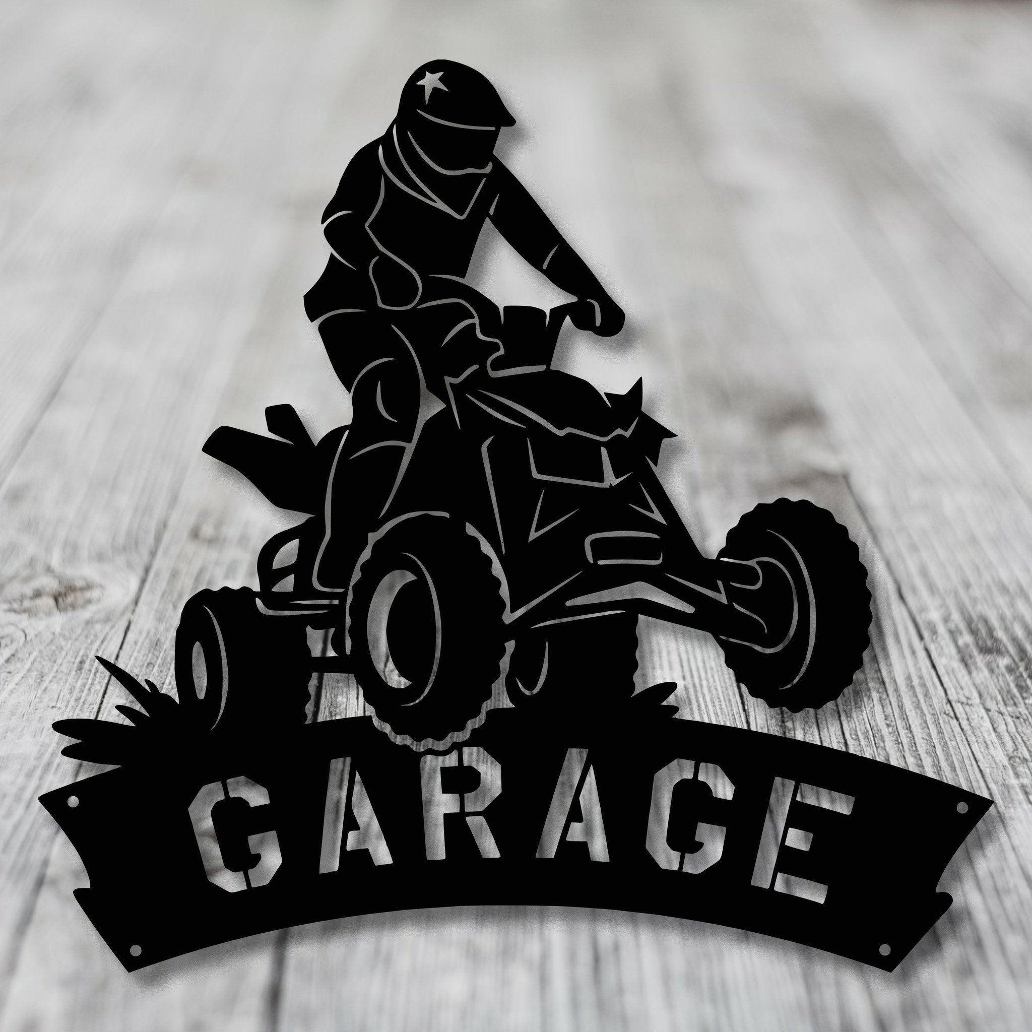 Garage Quad Metal Art
