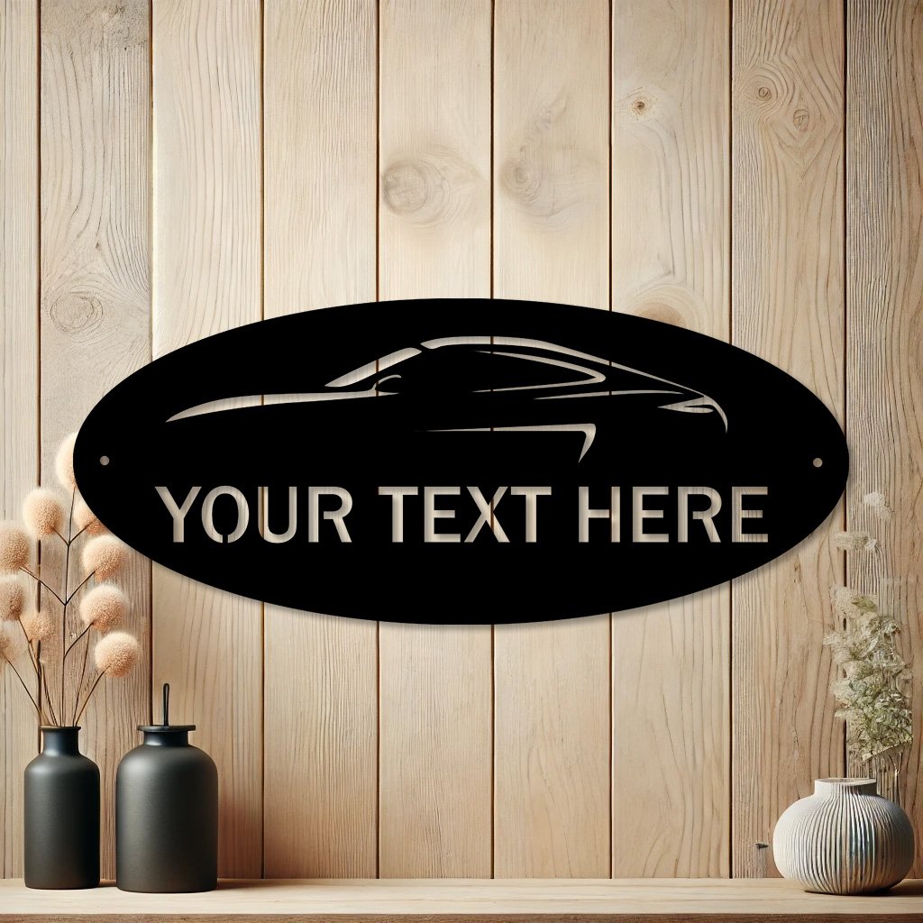 Personalized Ferrari GTS Metal Sign | Automotive Lover Gift