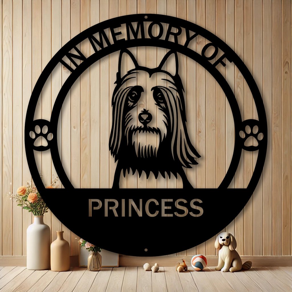 Personalized Silky Terrier Metal Sign | Custom Dog Breed Gifts