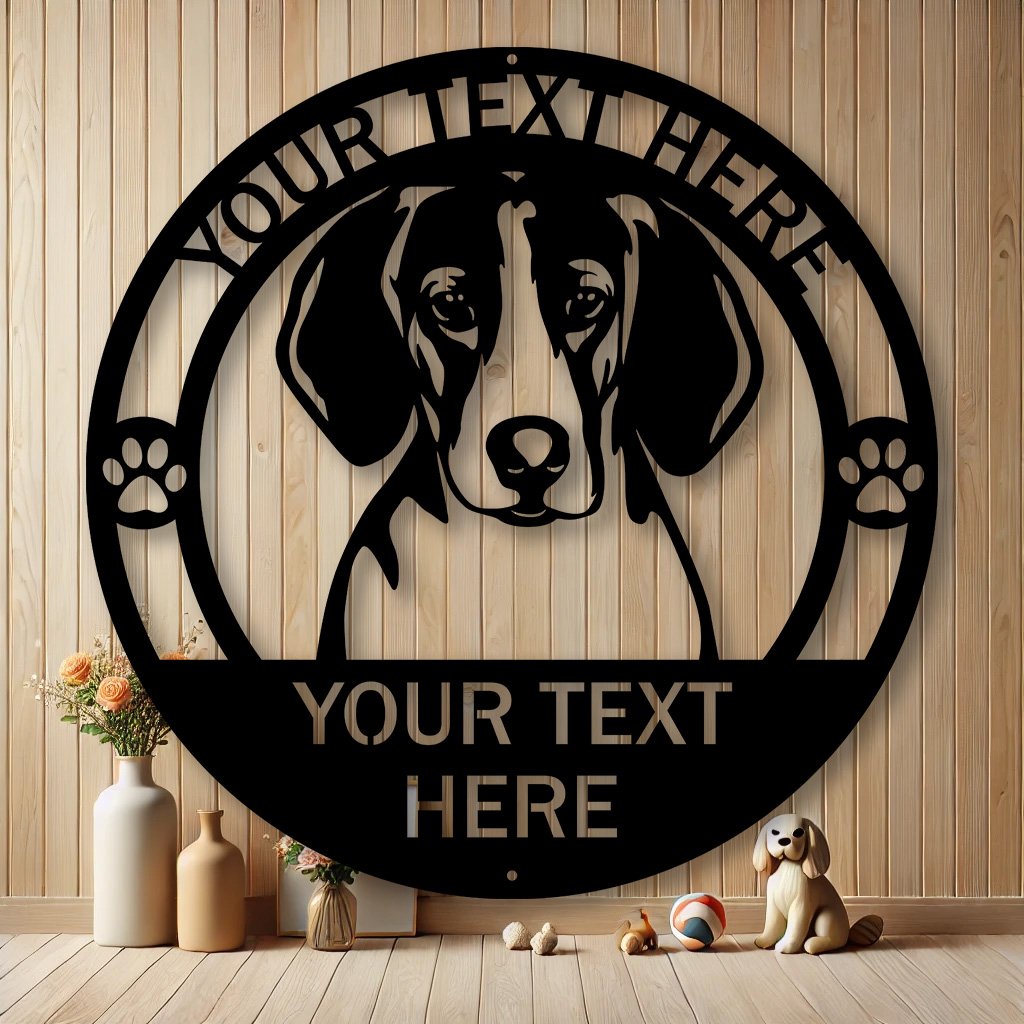 Personalized Treeing Walker Coonhound Metal Sign | Custom Dog Breed Gifts
