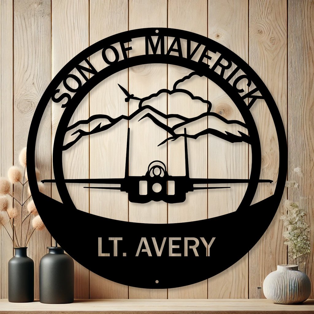 Personalized F15e Strike Eagle Metal Sign | Custom Aviation Decor