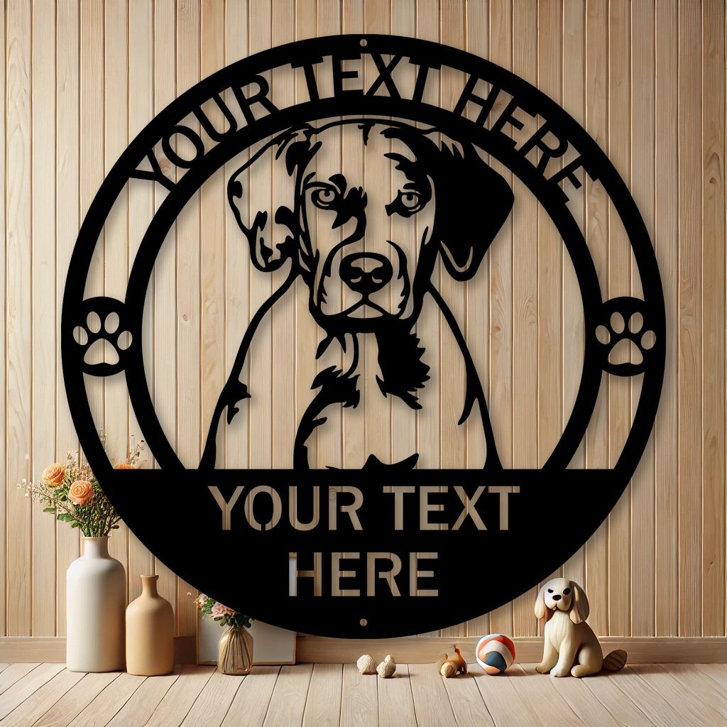 Personalized Catahoula Dog Metal Sign | Custom Dog Breed Gifts