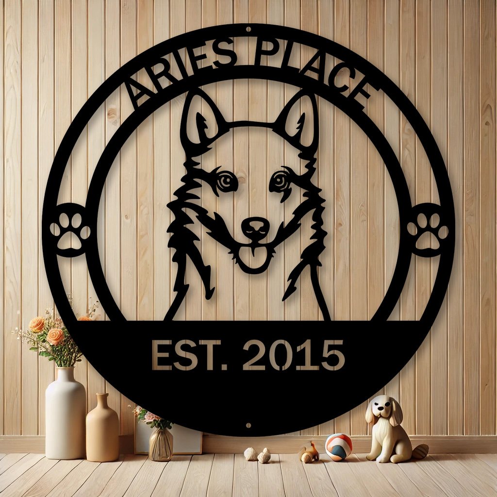 Personalized Finnish Spitz Metal Sign | Custom Dog Breed Gifts