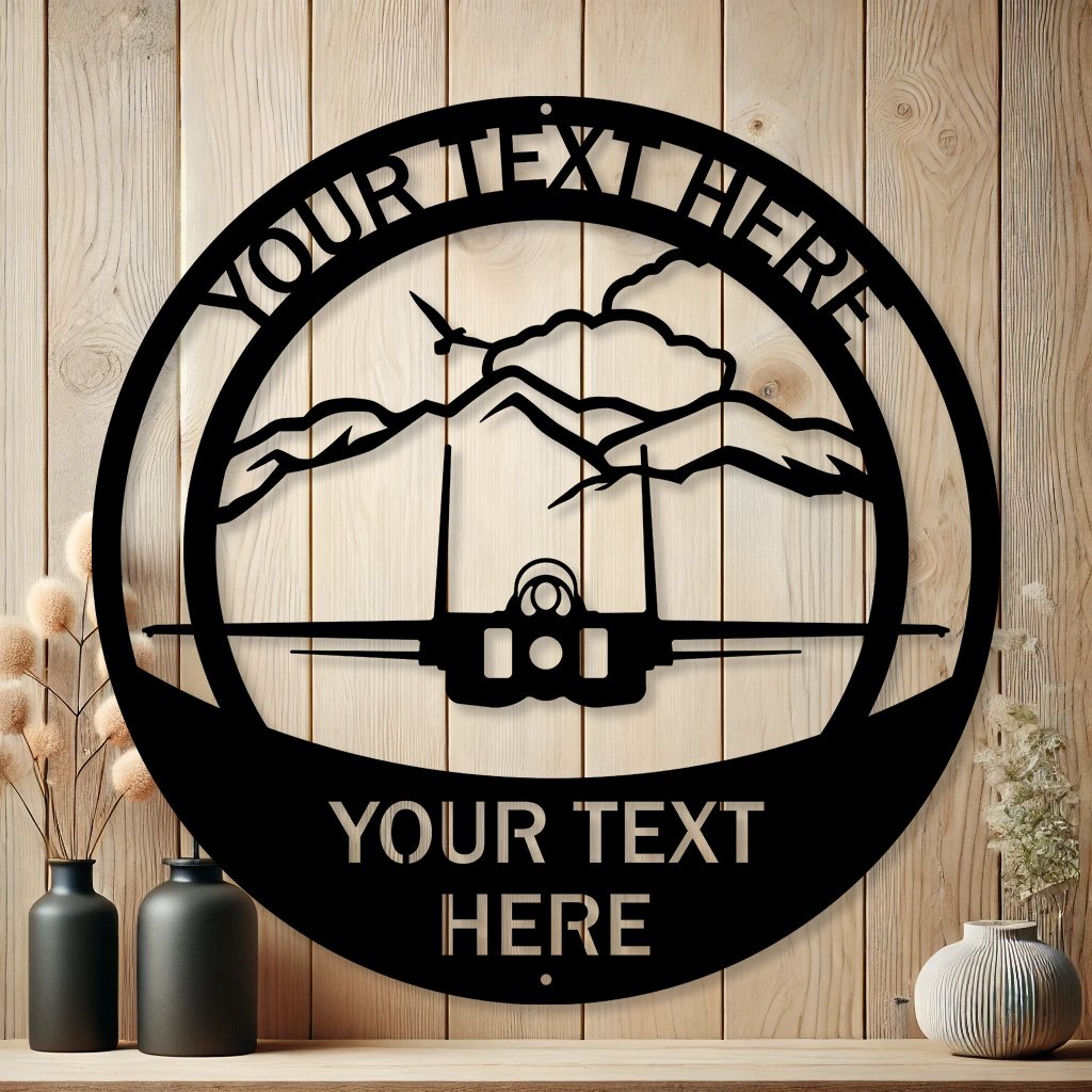 Personalized F15e Strike Eagle Metal Sign | Custom Aviation Decor