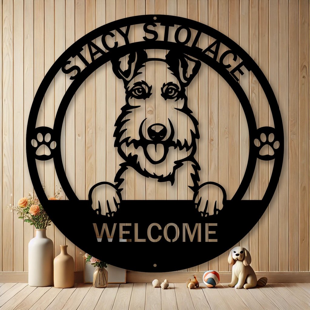 Personalized Fox Terrier (Wire) Metal Sign | Custom Dog Breed Gifts