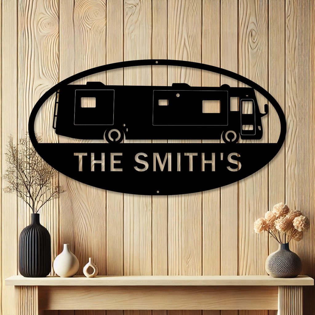 Custom Class A Motorhome Metal Sign | Personalized Camper Decor