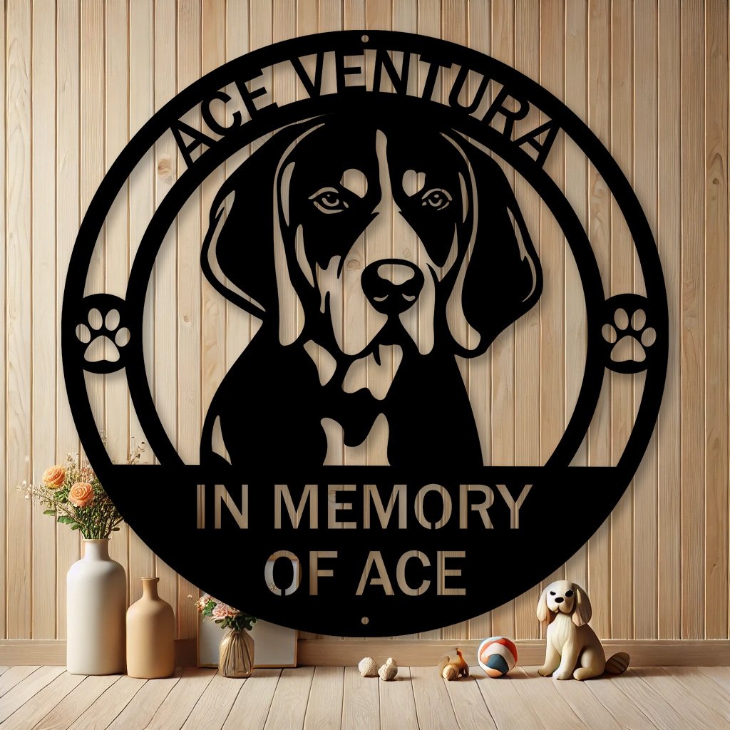 Personalized Bluetick Coonhound Metal Sign | Custom Dog Breed Gifts