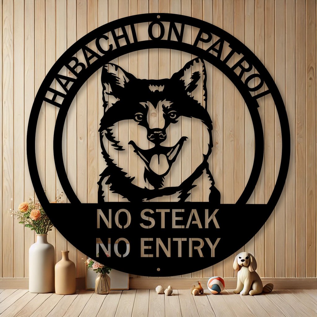 Personalized Akita Inu Metal Sign | Custom Dog Breed Gifts