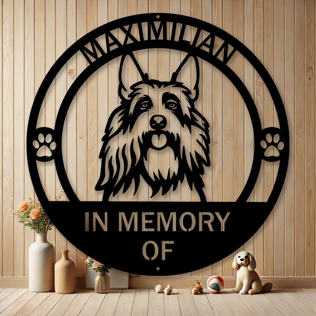 Personalized Berger Picard Dog Metal Art Sign | Custom Dog Breed Gifts