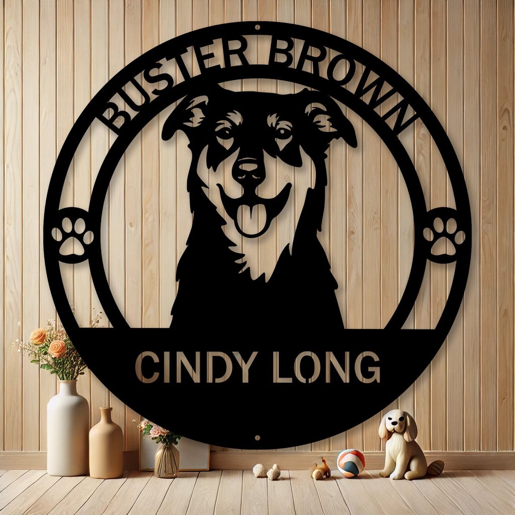 Personalized Beaucerons Dog Metal Art Sign | Custom Dog Breed Gifts