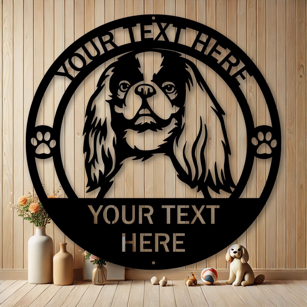 Personalized English Toy Spaniel Metal Sign | Custom Dog Breed Gifts