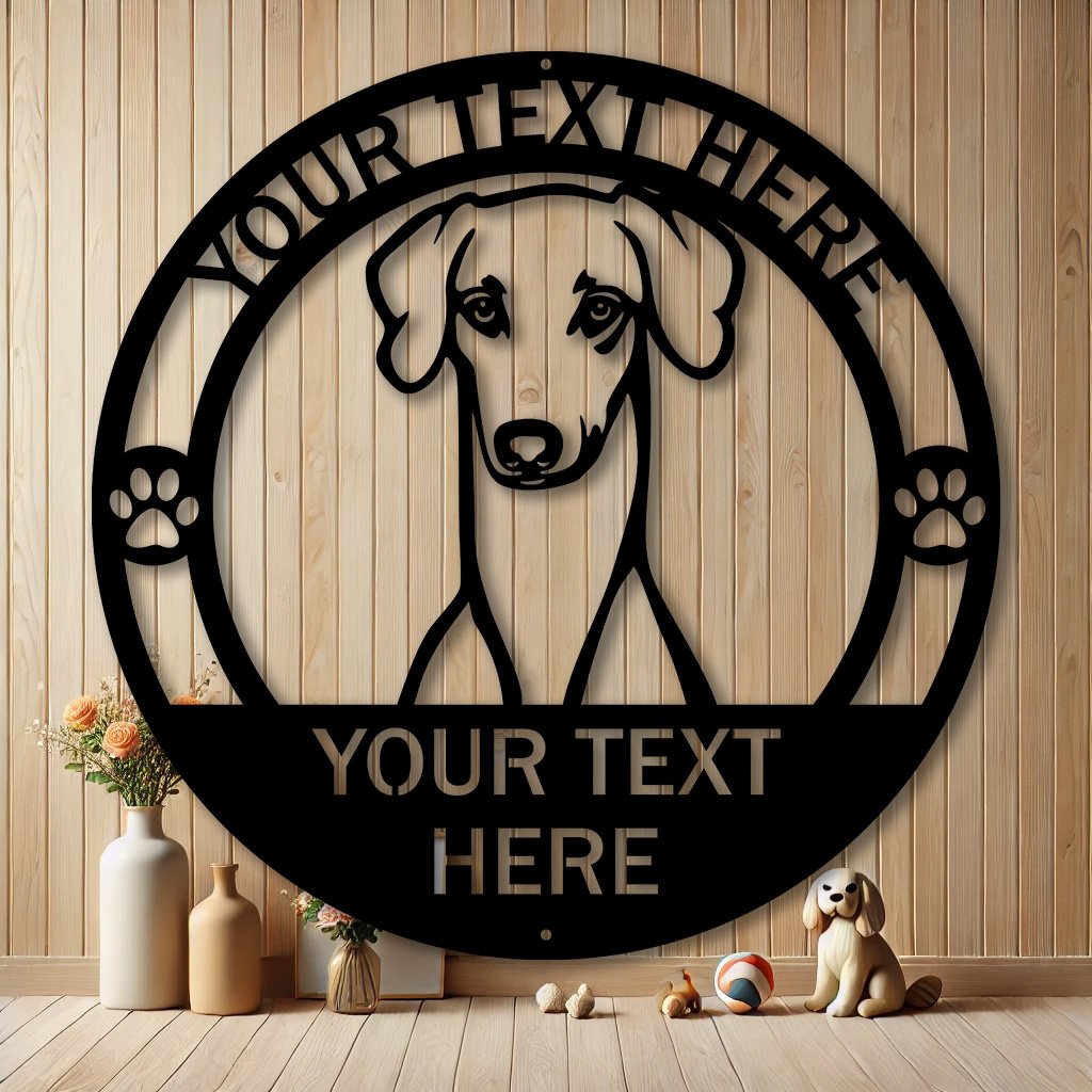 Personalized Sloughis Dog Metal Sign | Custom Dog Breed Gifts