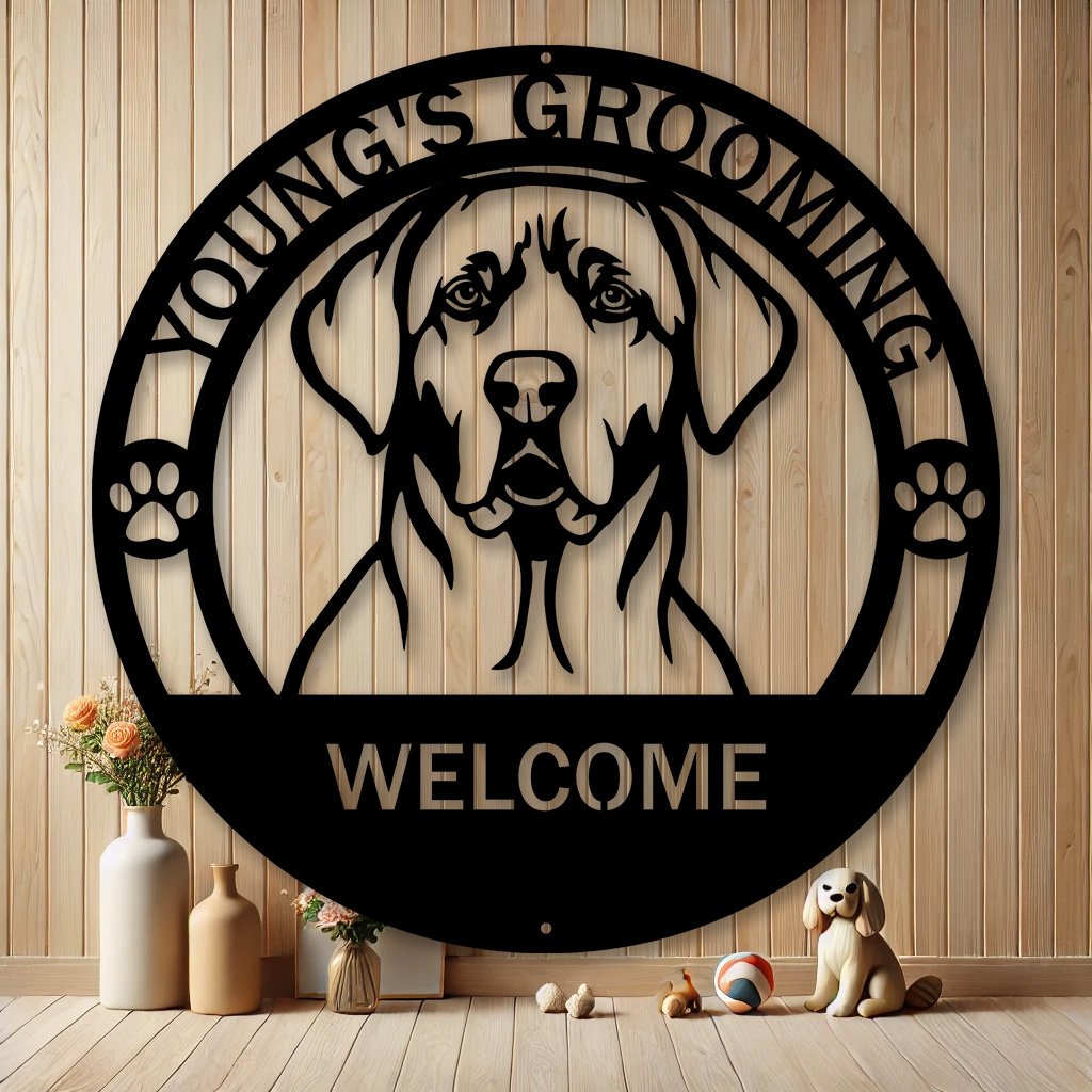 Personalized Broholmer Dog Metal Sign | Custom Dog Breed Gifts