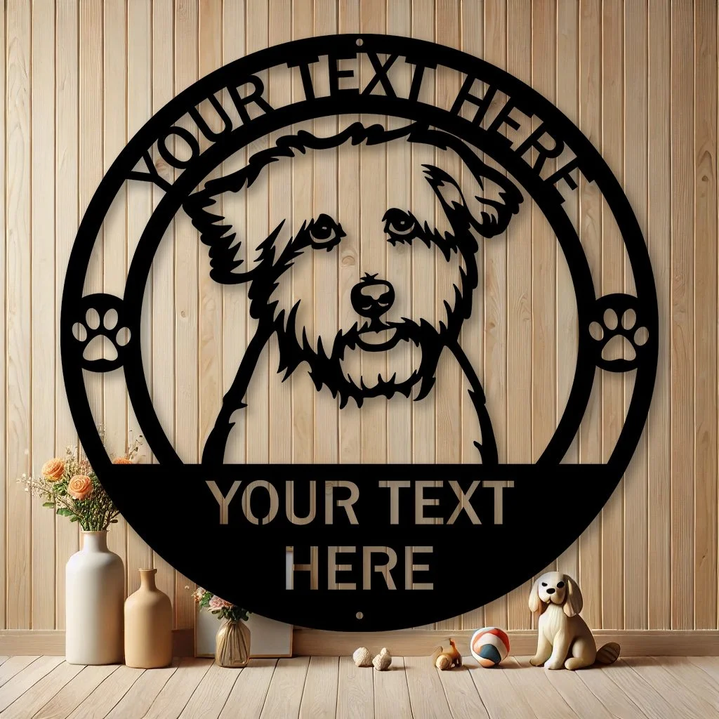 Personalized Coton de Tulear Dog Metal Sign | Custom Dog Breed Gifts