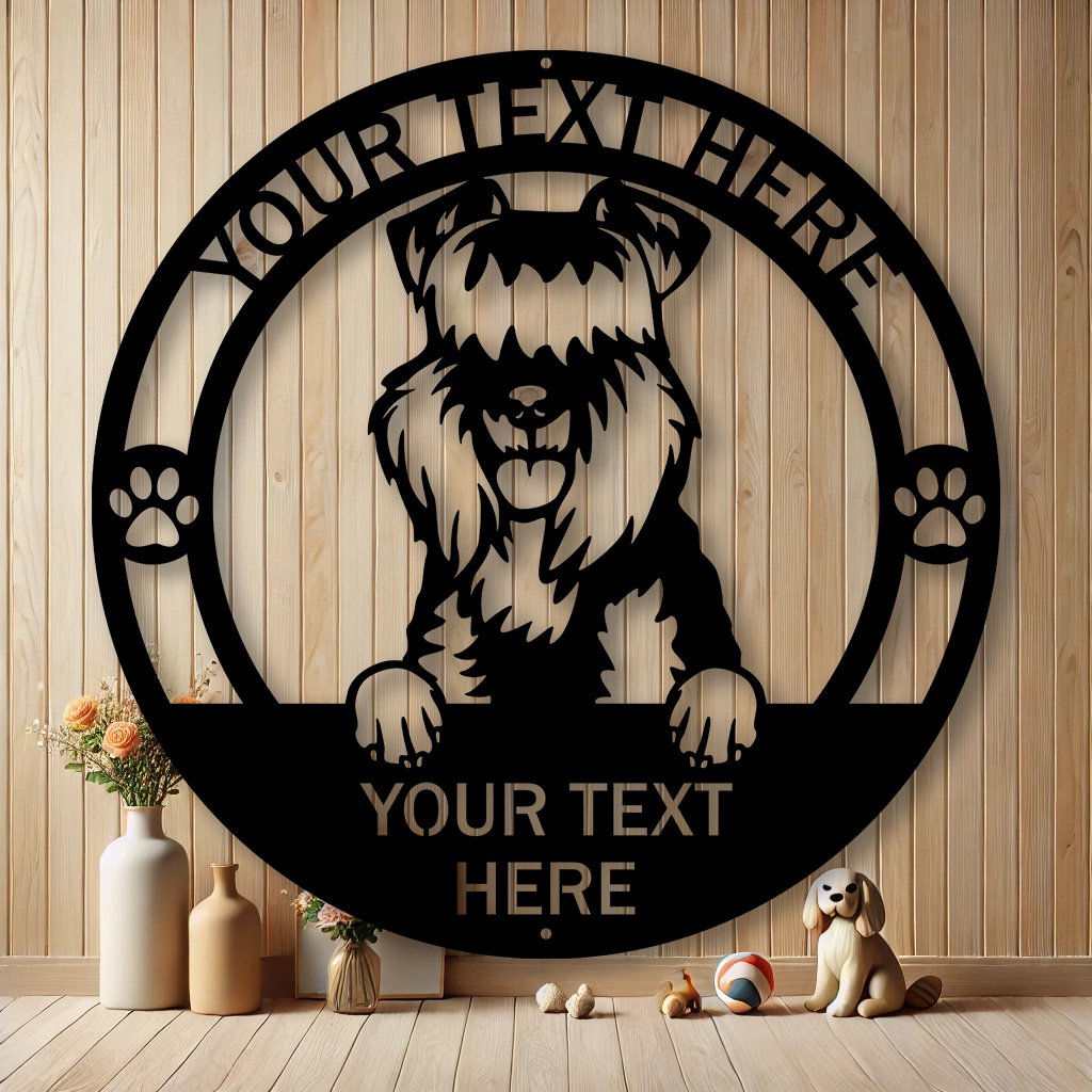 Personalized Kerry Blue Terrier Metal Sign | Custom Dog Breed Gifts