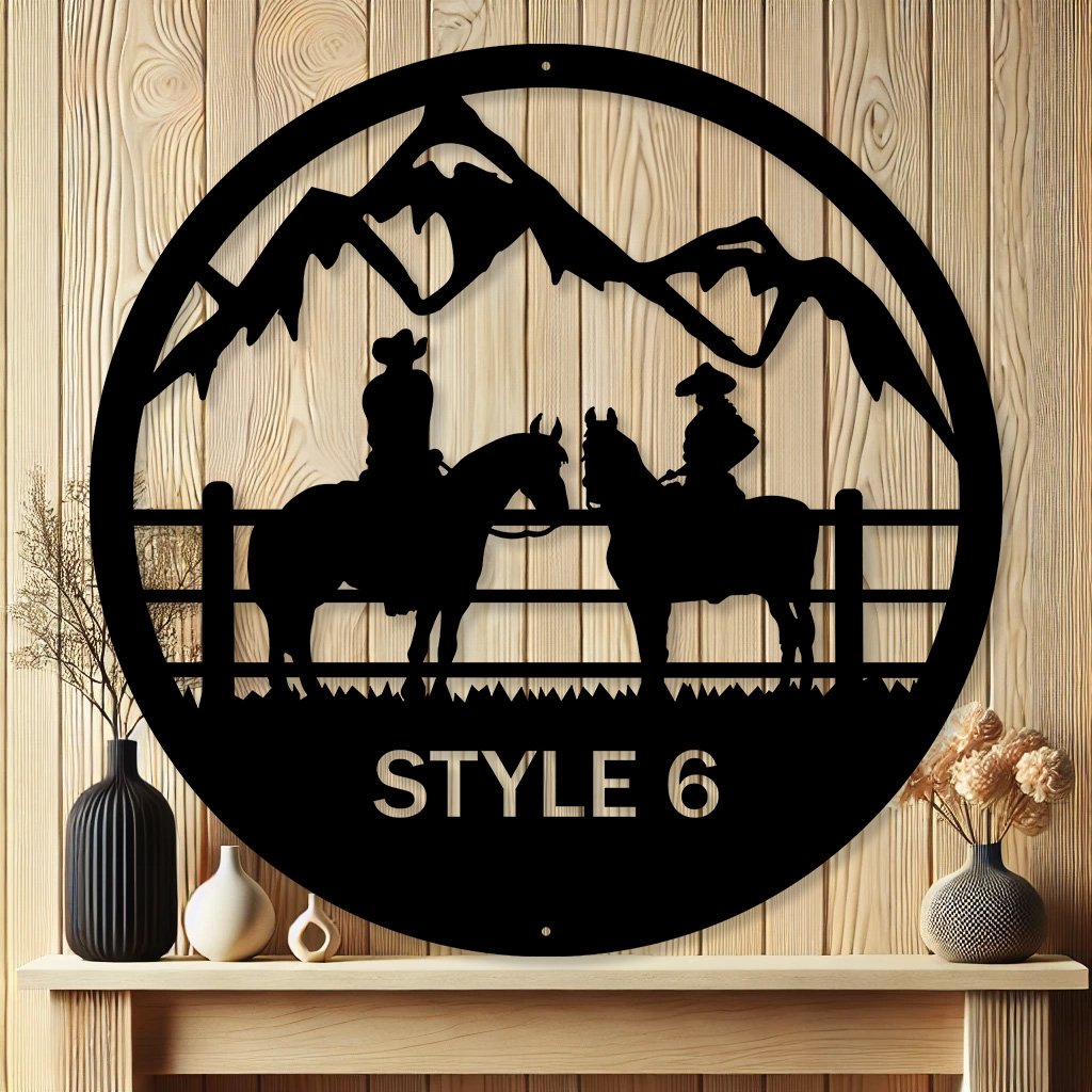 Personalized Ranch Farmhouse Metal Sign | Outdoor Address Sign