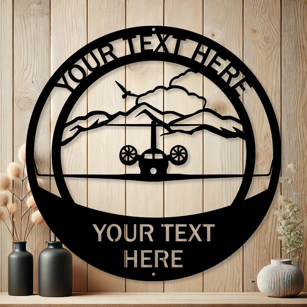 Personalized Learjet Metal Art Sign | Custom Aviation Decor