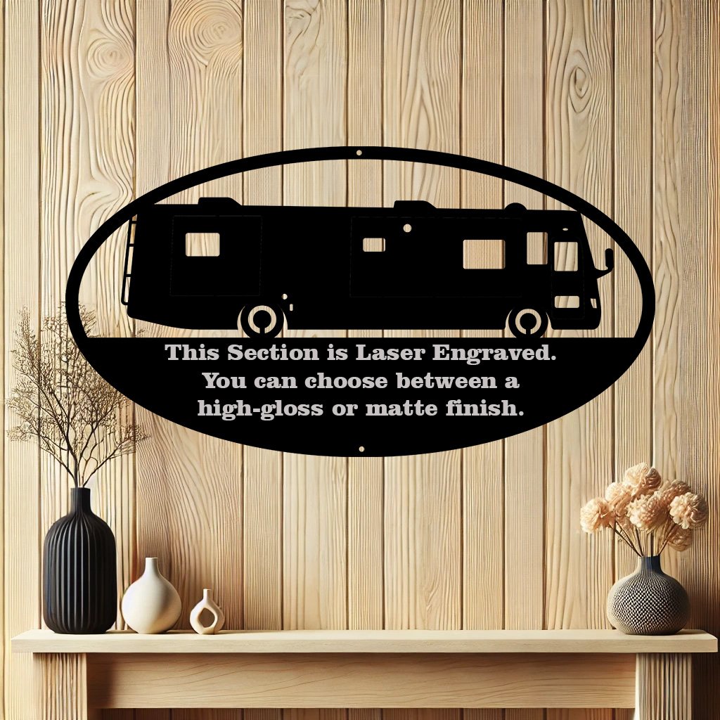 Custom Class A Motorhome Metal Sign | Personalized Camper Decor