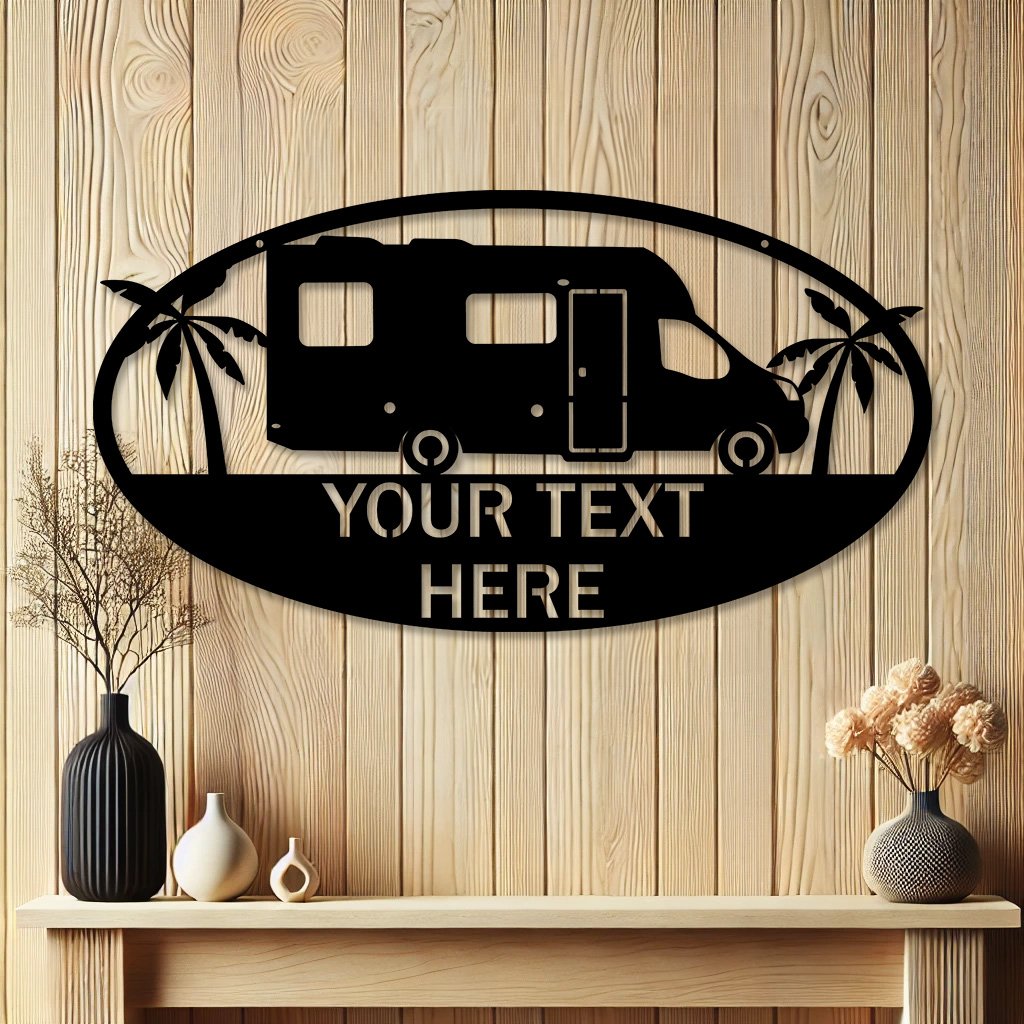 Personalized Class C Motorhome Metal Sign | Unique Camping Gift