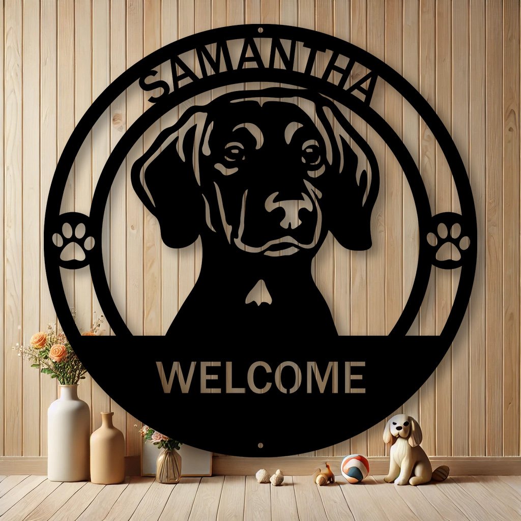 Personalized Plott Hound Metal Sign | Custom Dog Breed Gifts