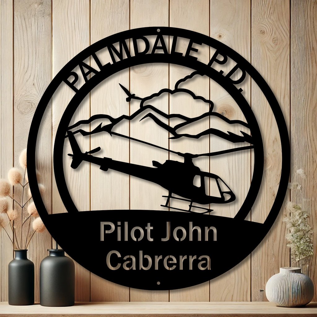 Personalized Airbus H125 Metal Sign | Custom Aviation Decor