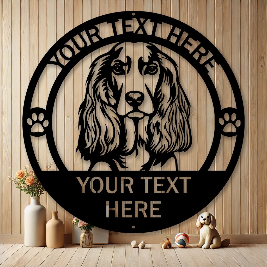 Personalized American Water Spaniel Metal Sign | Custom Dog Breed Gifts