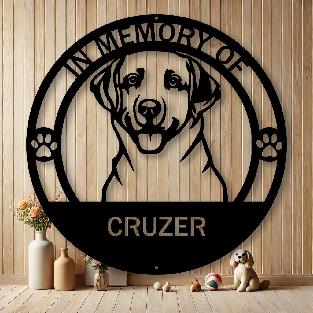 Personalized Labrador Retriever Metal Sign | Custom Dog Breed Gifts
