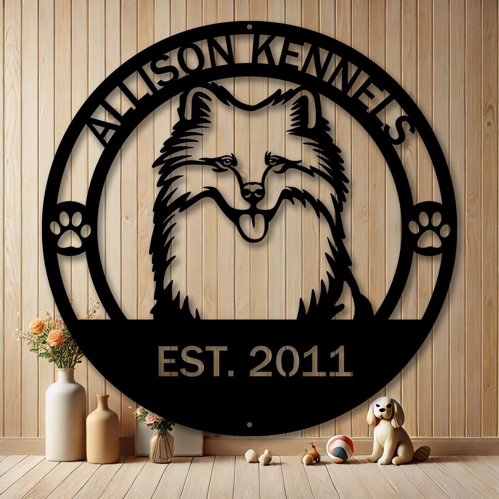 Personalized Samoyed Dog Metal Sign | Custom Dog Breed Gifts