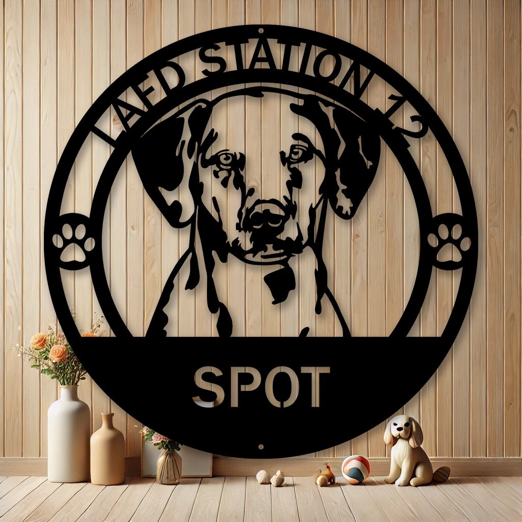 Personalized Dalmatian Metal Sign | Custom Dog Breed Gifts