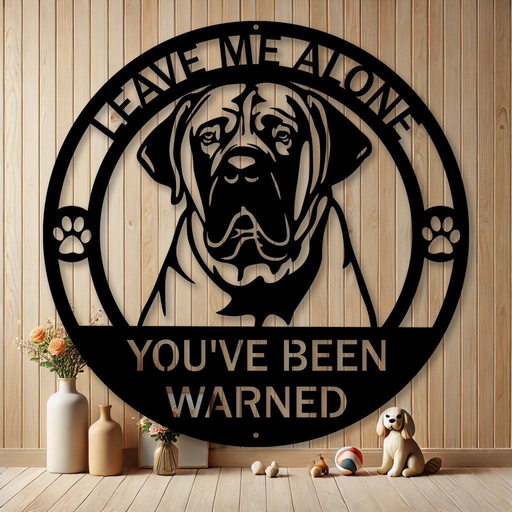 Personalized Boerboel Dog Metal Sign | Custom Dog Breed Gifts