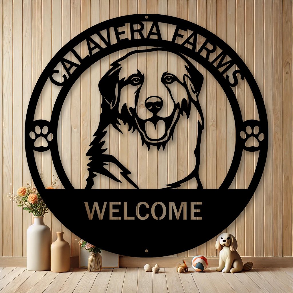 Personalized Great Pyrenees Metal Sign | Custom Dog Breed Gifts