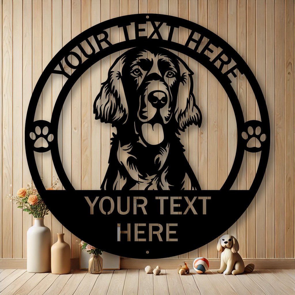Personalized Irish Setter Metal Sign | Custom Dog Breed Gifts